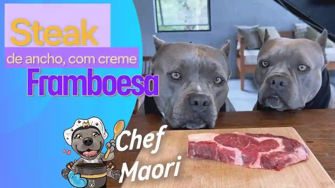 Steak de Ancho com Creme de Framboesa
