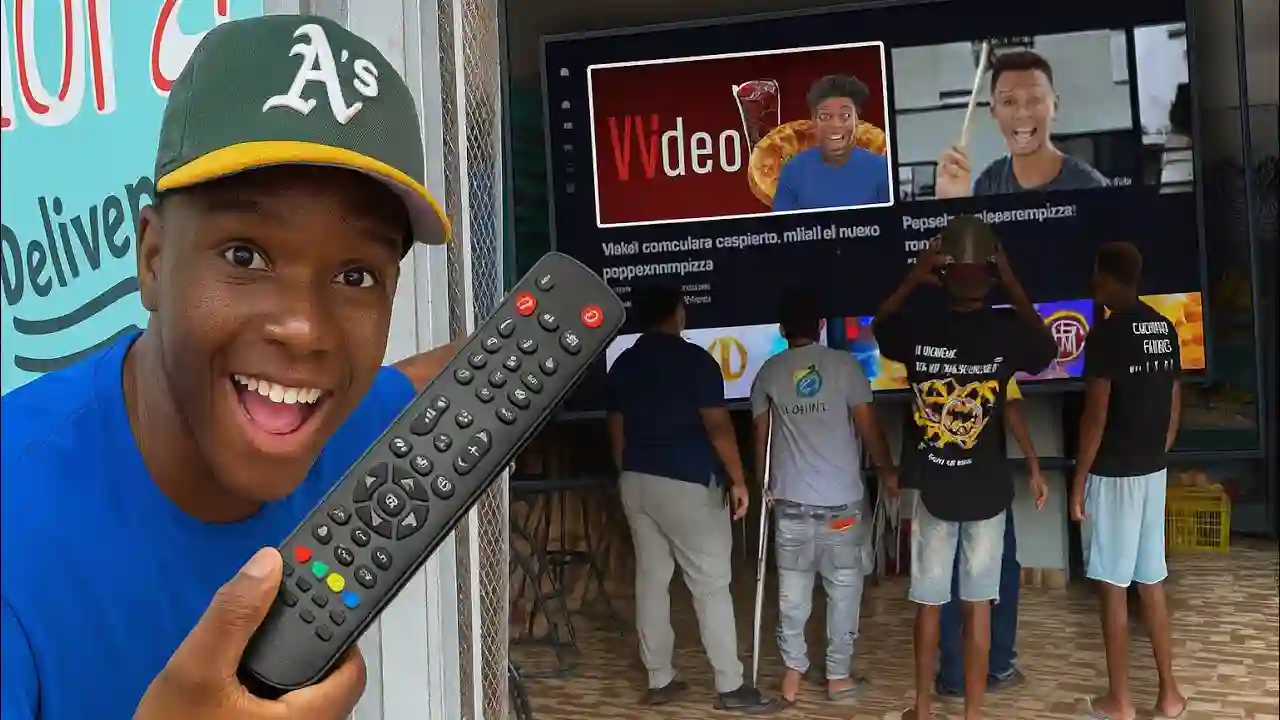 APAGANDO TELEVISOR 📺  EN LA CALLE PARTE